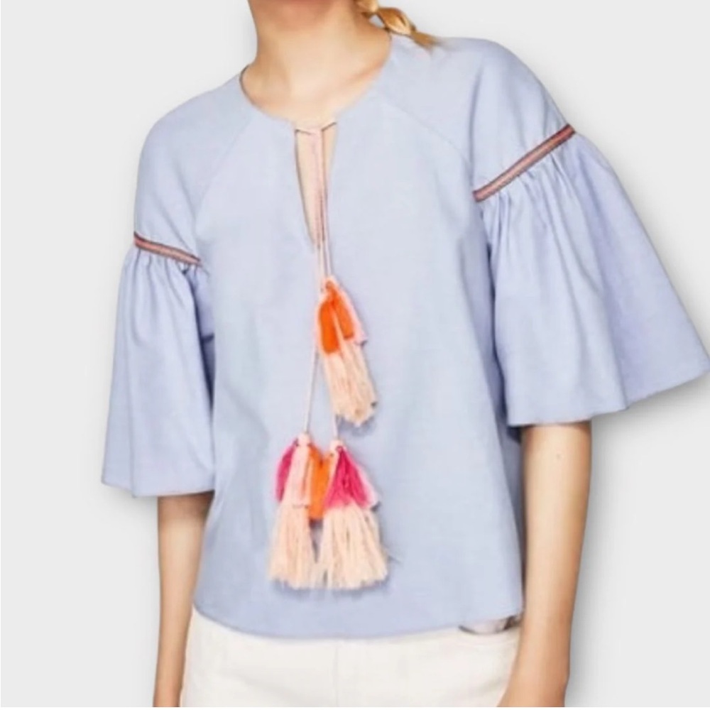 5/$25 Zara Tassel Boho Top S
